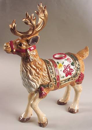 Father Christmas Figural Candlestick