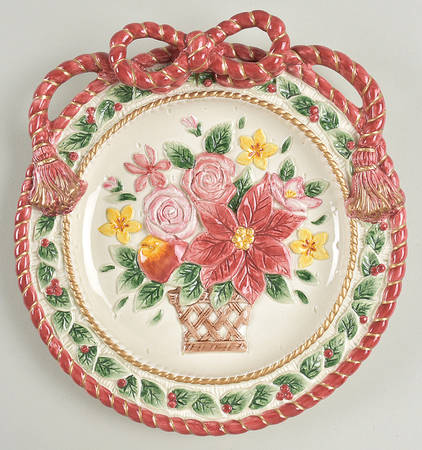 Father Christmas Figural Canape Plate