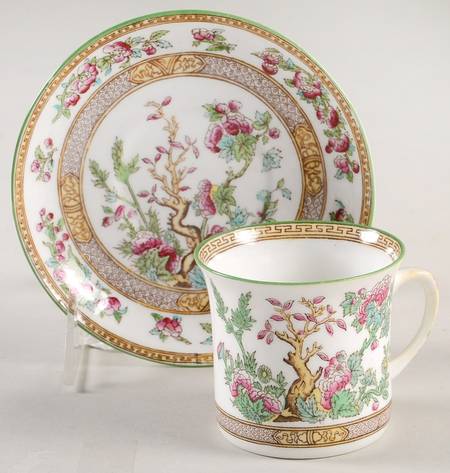 Indian Tree Flat Cup & Saucer Set