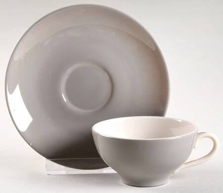 Birchbark (No Trim) Flat Demitasse Cup & Saucer Set