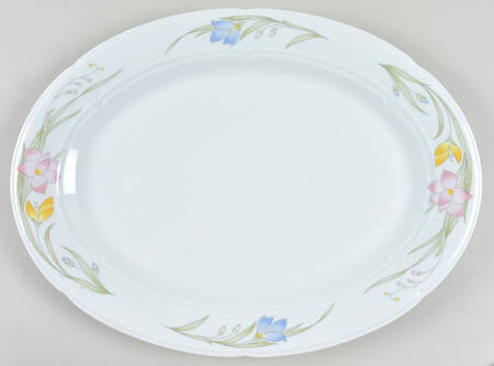 French Garden (Porcelain) 16" Oval Serving Platter