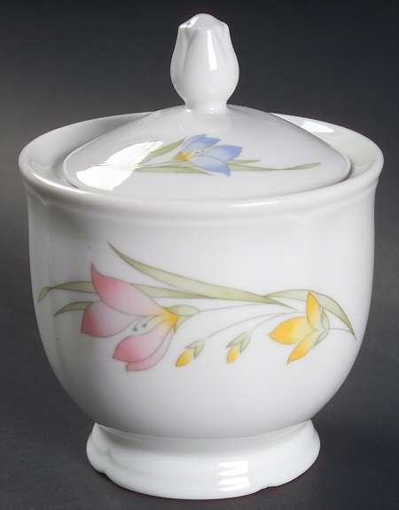 French Garden (Porcelain) Sugar Bowl & Lid