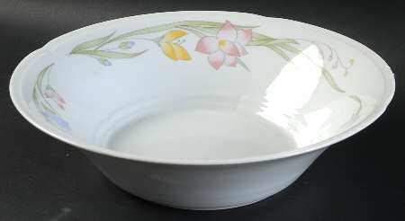 French Garden (Porcelain) 9" Round Vegetable Bowl