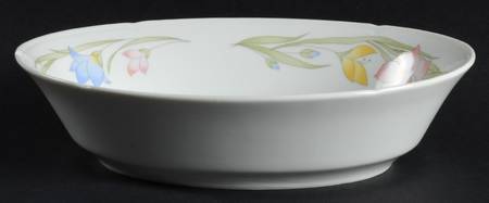 French Garden (Porcelain) 10" Oval Vegetable Bowl