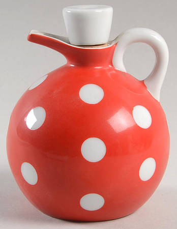 Polka Dots (White Dots on Red) Oil with "O" Stopper