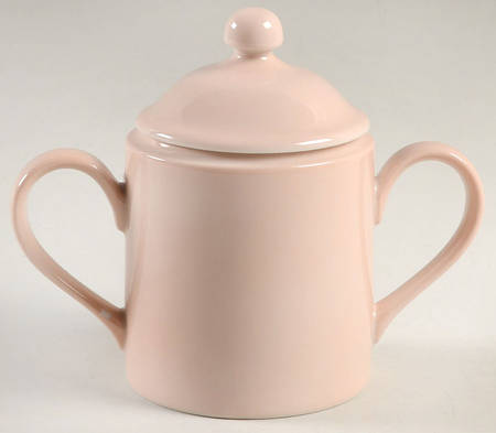 Total Color-Shell Peach (Round) Sugar Bowl & Lid