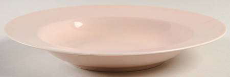 Total Color-Shell Peach (Round) Rim Soup Bowl