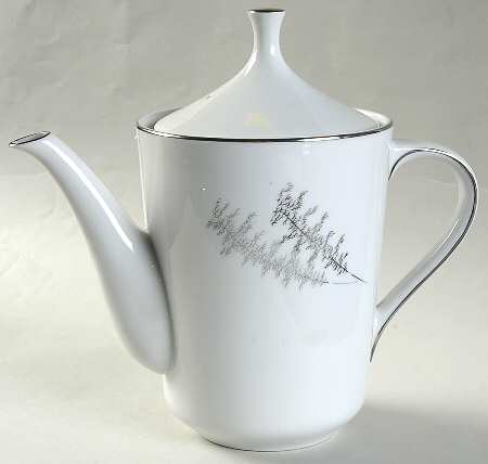 Silver Bamboo (2 Groups of Trees) Teapot & Lid