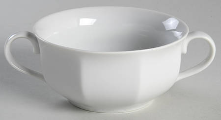 Blanche Oblique Flat Cream Soup Bowl