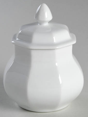 Blanche Oblique Sugar Bowl & Lid