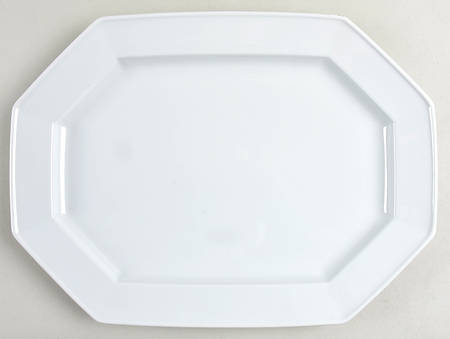 Blanche Oblique 14" Oval Serving Platter