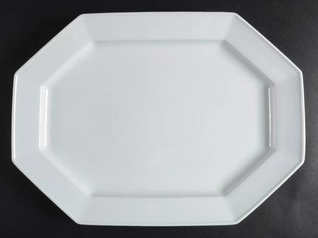 Blanche Oblique 16" Oval Serving Platter