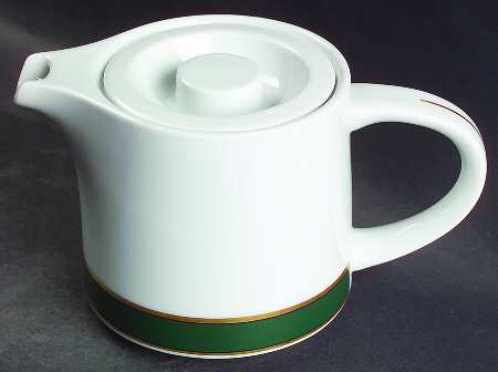 Renaissance Green (Restaurant, Switzerland) Individual Teapot & Lid