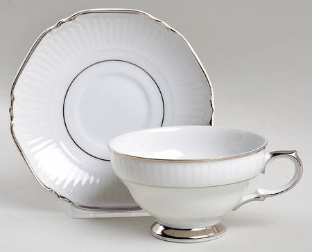 Eternity Footed Cup & Saucer Set