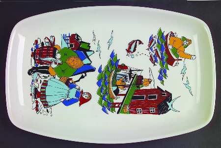 Torskefiske 13" Oval Serving Platter