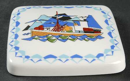 Torskefiske Lid for Square Box
