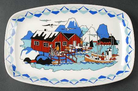 Torskefiske 11" Oval Serving Platter