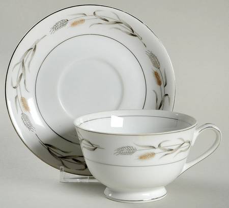 Harvest Footed Cup & Saucer Set