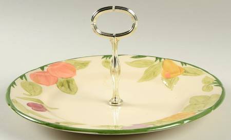 Fresh Fruit Round Serving Plate with Handle (DP)