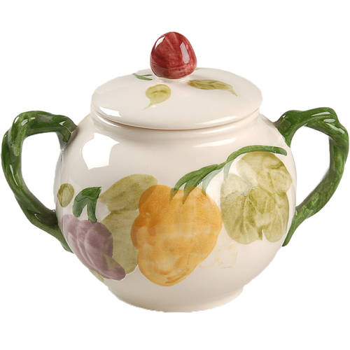 Fresh Fruit Sugar Bowl & Lid
