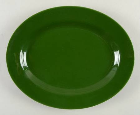 Aloha Dark Green 11" Oval Serving Platter
