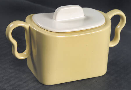 Metropolitan Yellow Sugar Bowl & Lid
