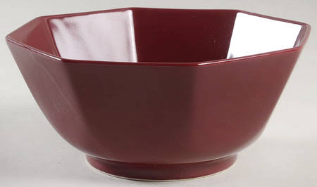 Total Color Spectrum Plum (Round) 7" Octagonal Vegetable Bowl
