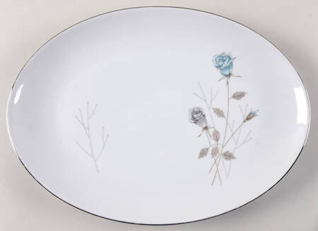 Irene 14" Oval Serving Platter by Fine China of Japan