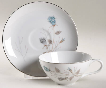 Irene Flat Cup & Saucer Set by Fine China of Japan