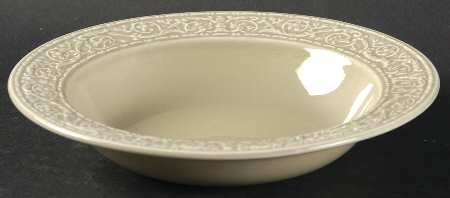 Florentine Green Rim Fruit/Dessert (Sauce) Bowl