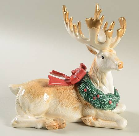 Christmas Garland Single Light Candlestick