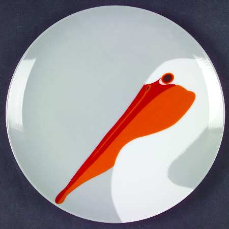 Birds of a Feather Gray Salad Plate
