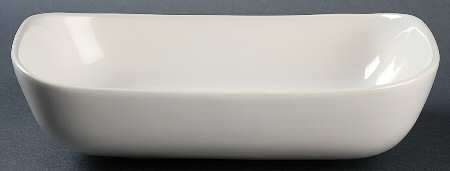 Tiempo White (Salt) 9" Oval Vegetable Bowl