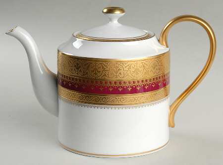 Imperial Heritage Burgundy Teapot & Lid