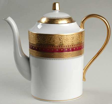 Imperial Heritage Burgundy Coffee Pot & Lid