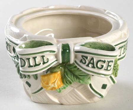 Herb Garden Sugar Bowl No Lid