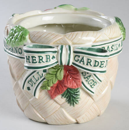 Herb Garden Small Canister No Lid