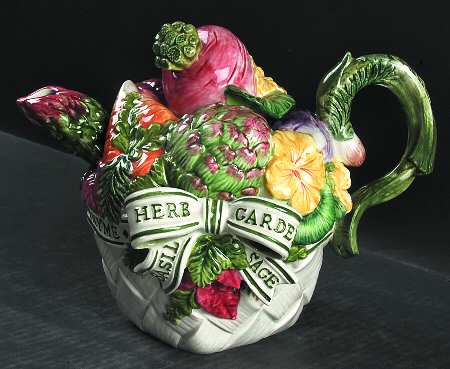 Herb Garden Teapot & Lid