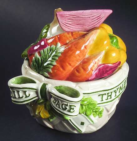 Herb Garden Sugar Bowl & Lid