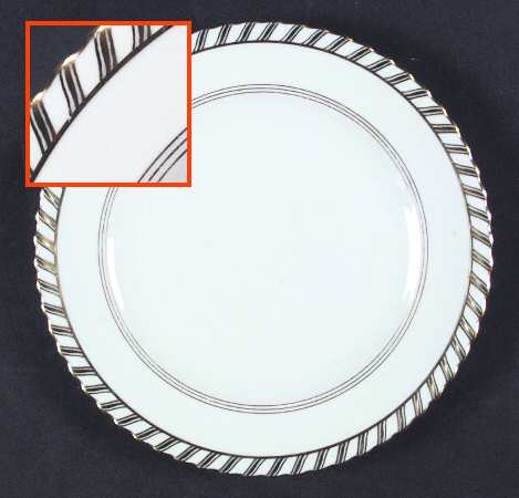 La Princesse (White Background) Salad Plate
