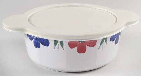 JEWFLORA 1.25 Qt Round Covered Casserole