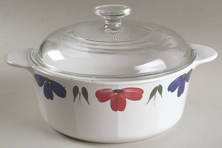 JEWFLORA 2.25 Qt Round Covered Casserole