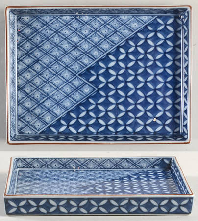 Blue Mosaic 6" Rectangular Plate