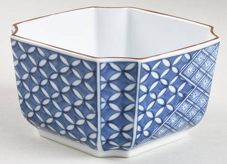 Blue Mosaic 4" Square Bowl