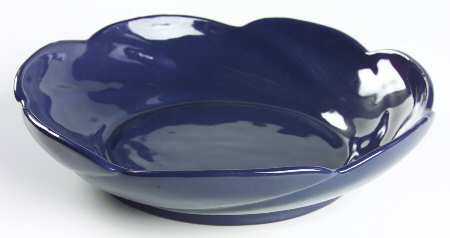 Plainsman Navy Blue Scalloped Bowl