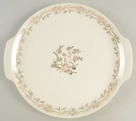 Golden Dawn Handled Cake Plate