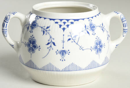Denmark Blue Sugar Bowl No Lid