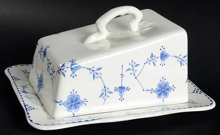 Denmark Blue Cheese Dish with Lid (Wedge)