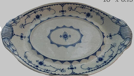 Denmark Blue Underplate for Oval Tureen