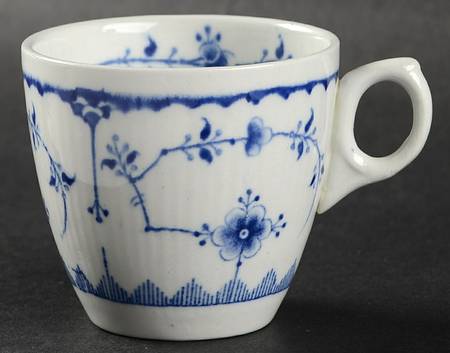 Denmark Blue Flat Demitasse Cup